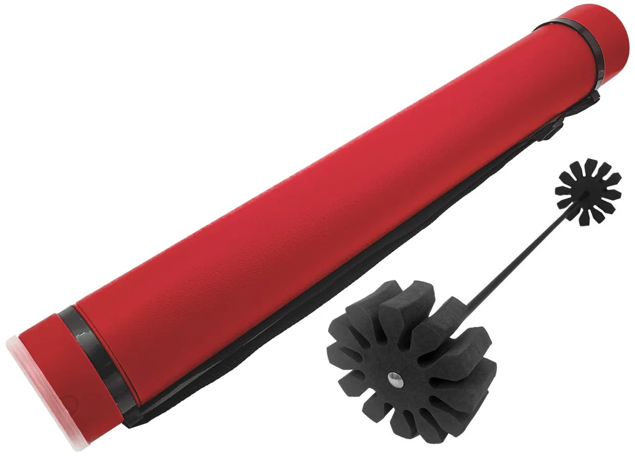 Тубус для стрел Centershot пластиковый с держателем красный
