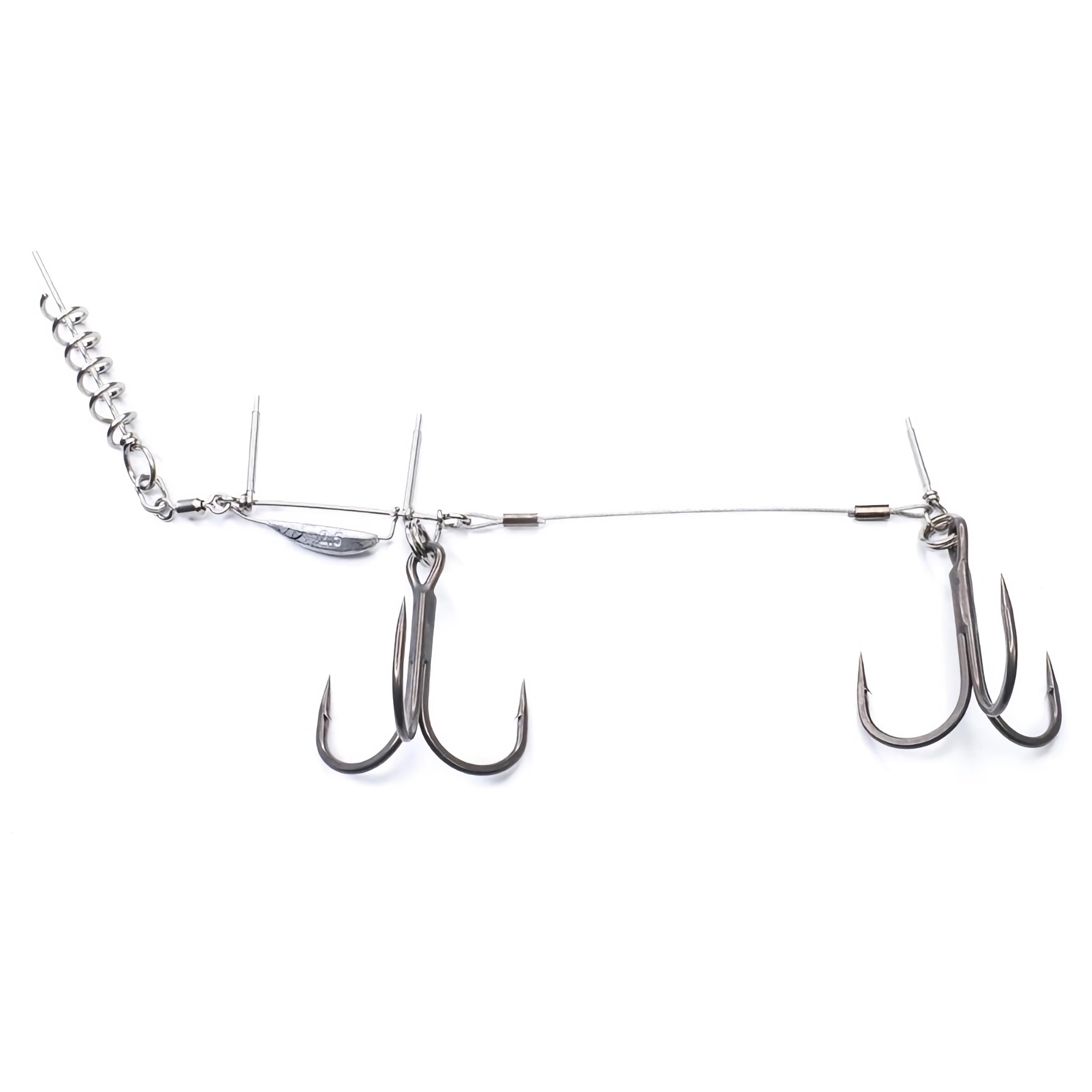 Оснастка стингер BKK для силикона BB Trigger-21 UVO (Stinger Rig)