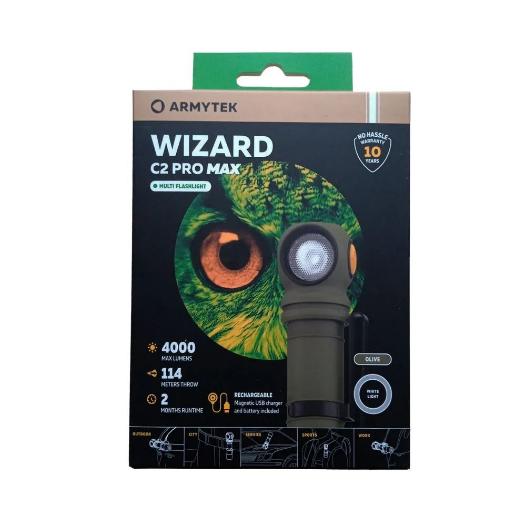 Фонарь Armytek Wizard C2 Pro Max Sand Белый №3