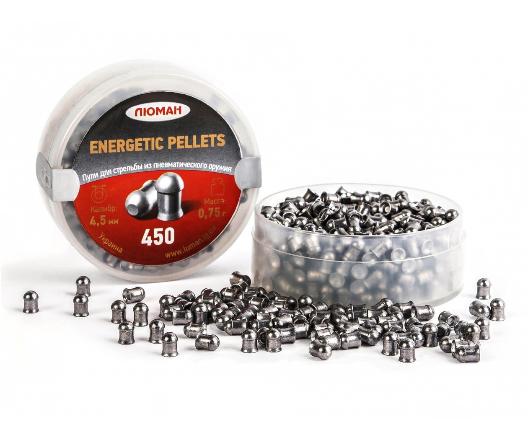 Пуля пневм. Люман Energetic pellets 0,75гр, 4,5мм (450шт)