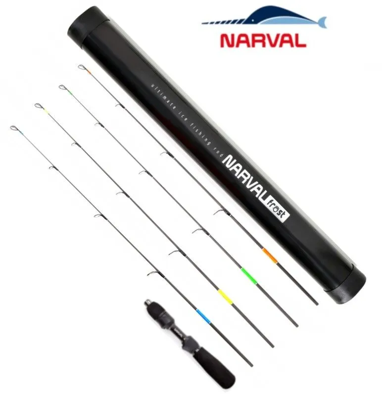 Зимнее удилище с 4 сменными хлыстами Narval Frost Ice Rod Long Handle Gen.2 Set 76см