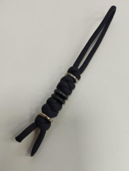 Темляк Змейка короткая с 3-мя бусинами