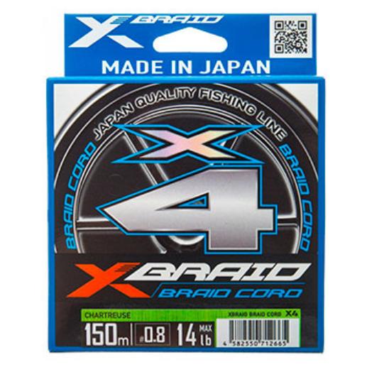 Шнур YGK X-B Braid Cord X4 150m Chartreuse