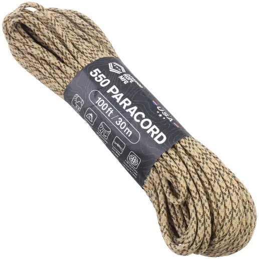 Шнур Paracord 550 Atwoodrope 100ft (Desert)