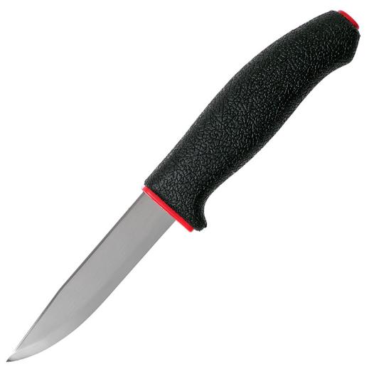 Нож Morakniv 711, углеродистая сталь, цвет черный/красный