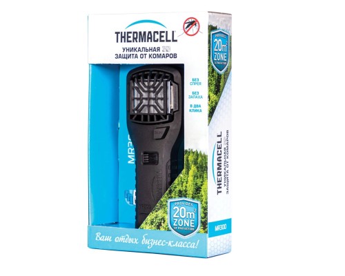 Комплект Thermacell MR-300 Repeller Black, прибор антимоскитный, черный