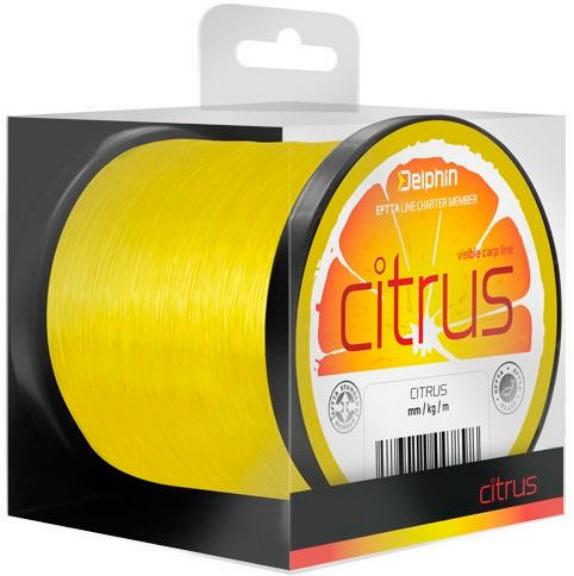 Леска Delphin Citrus Carp Line Fluo Yellow