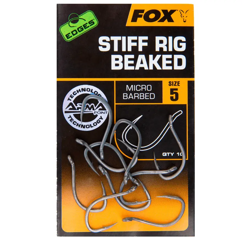 Крючки карповые EDGES Stiff Rig Beaked  №2