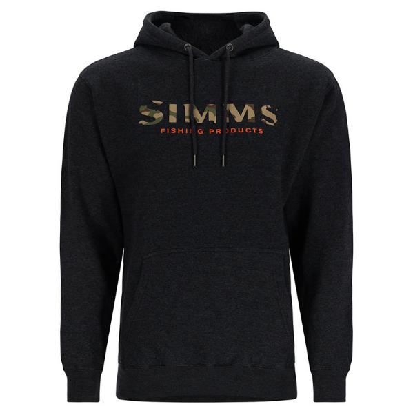 Толстовка Simms Bass Logo Hoody, Charcoal Heather