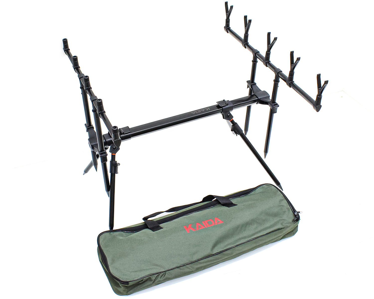 Подставка Rod-Pod Kaida на 4 ногах, 5 удочек с чехлом