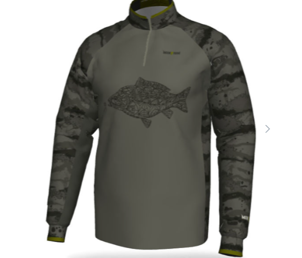 Джерси CoolPass Carp Laco Khaki стойка, манжеты 