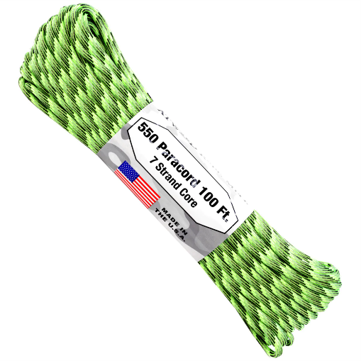 Шнур Paracord 550 Atwoodrope 100ft (Radioactive)