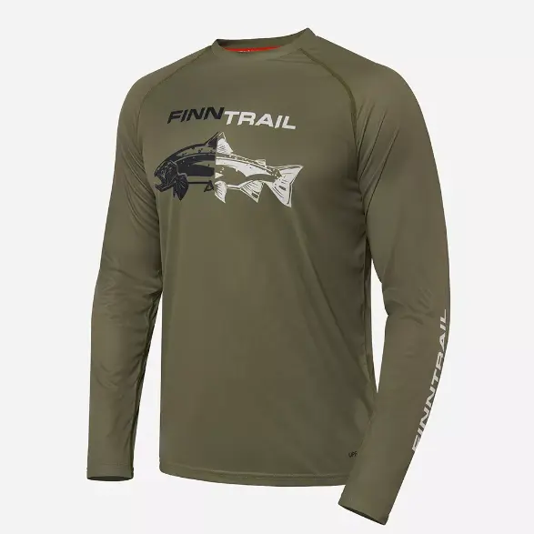 Лонгслив  Finntrail Wave Fish 6611 Khaki №1