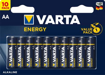 Элемент питания Varta Energy LR6 BP10 10/100