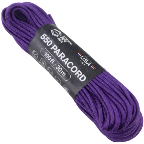 Шнур Paracord 550 Atwoodrope 100ft (Purple)