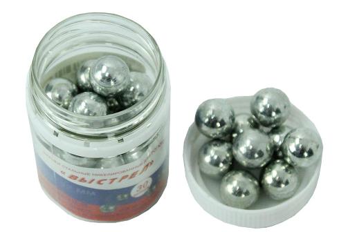 Шарик стальн. Выстрел для рогатки 12мм банка (30шт) №1