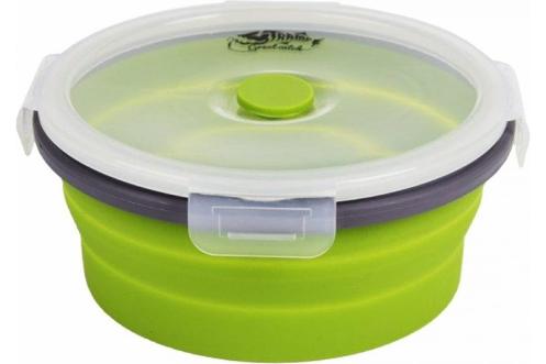 Контейнер складной с крышкой-защелкой 800мл (оливковый)