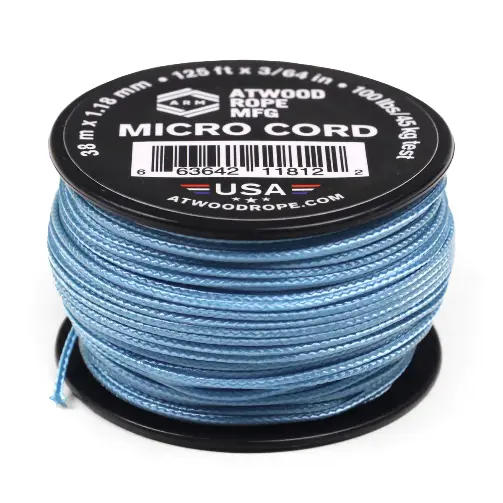 Шнур Micro Cord 38м Carolina Blue