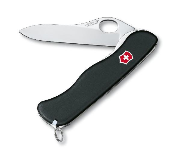 Нож Sentinel One Hand belt-clip, 111 мм, 5 функций, черный 0.8416.М3