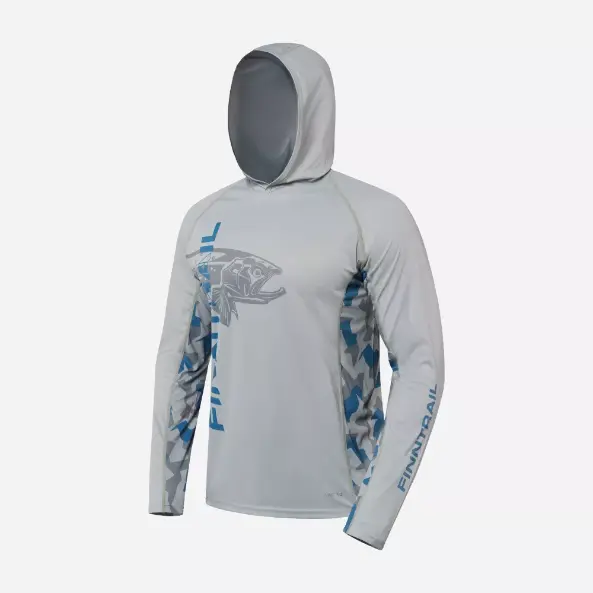 Лонгслив  Finntrail Wave Big Fish 6609 Grey №3