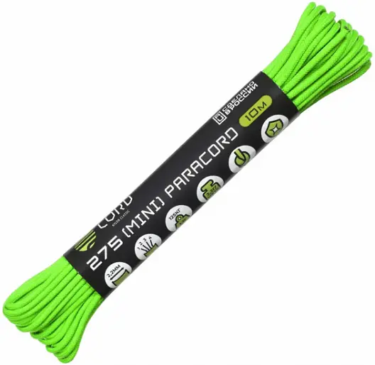 Паракорд 275 (мини) Cord nylon 10м RUS Lime