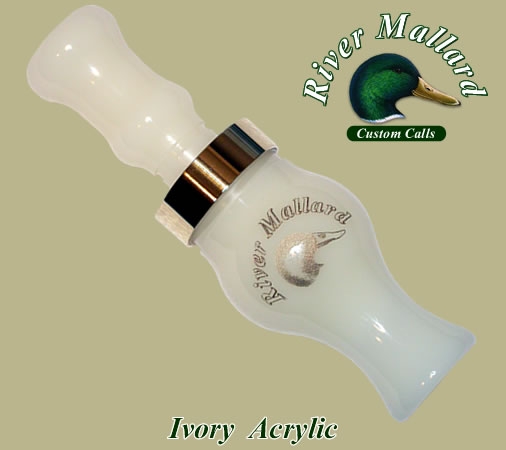 Манок духовой River Mallard Calls Ivory acrylic single  reed (Утка)