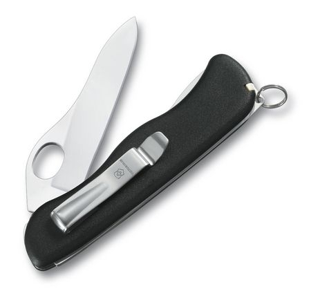 Нож Sentinel One Hand belt-clip, 111 мм, 5 функций, черный 0.8416.М3 №3