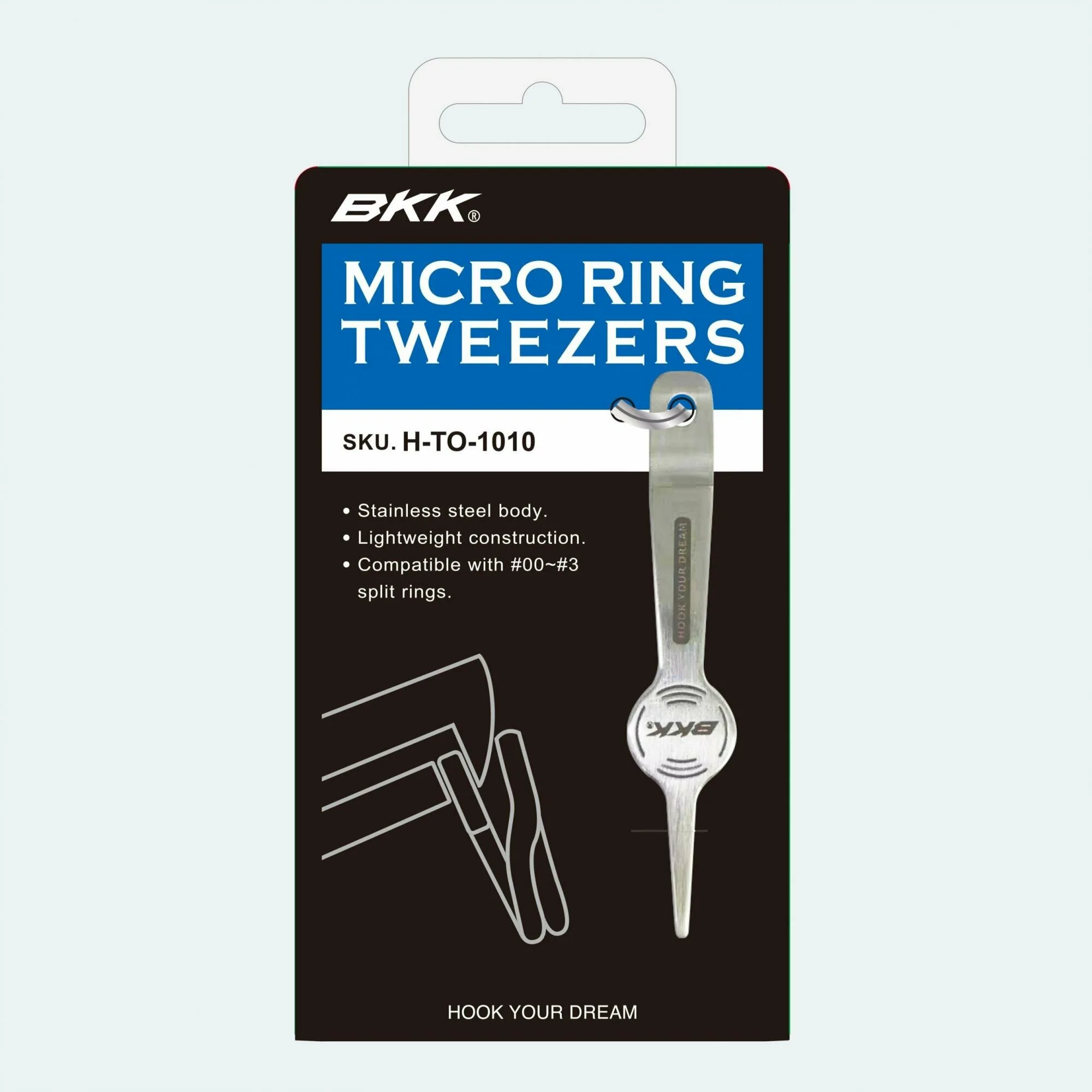 Пинцет для разжима заводных колец BKK Micro Rring Tweezers