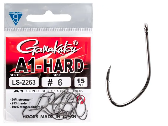 Крючок Gamakatsu Hook A1 LS-2263 Eyed Black