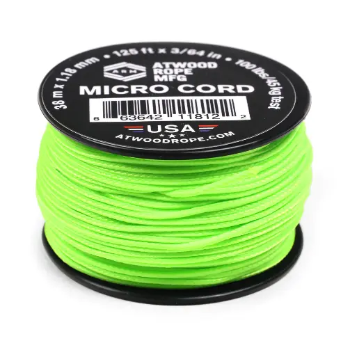 Шнур Micro Cord 38м Neon green