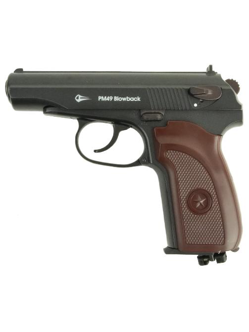 Пистолет пневматический Borner PM49 (Blowback)