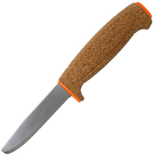 Нож Morakniv Floating Knife, нержавеющая сталь, пробковая ручка, оранжевый