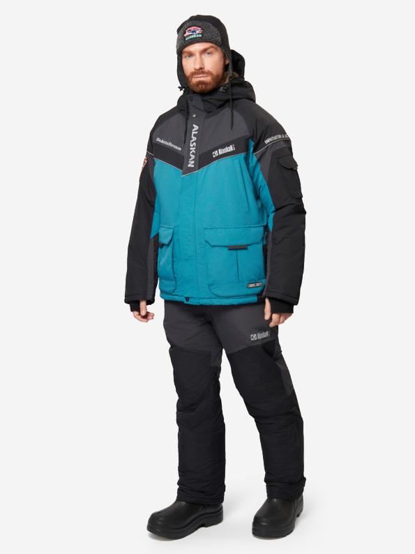 Костюм зимний Alaskan Stream, мор. волна/серый/черный (M)