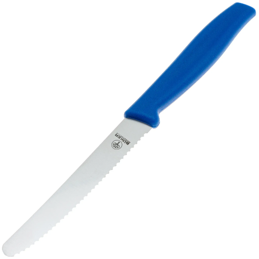Нож с фиксир. Sandwich Knife Blue, рукоять пластик синий