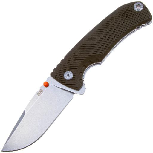 Нож складной Tellus FLK Olive Drab, рук-ть зелен. GRN, клинок CRYO 440C