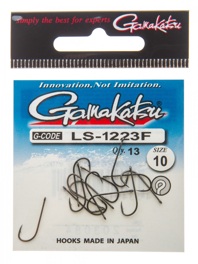 Крючок Gamakatsu Hook LS-1223F Ring Eye Serie Black