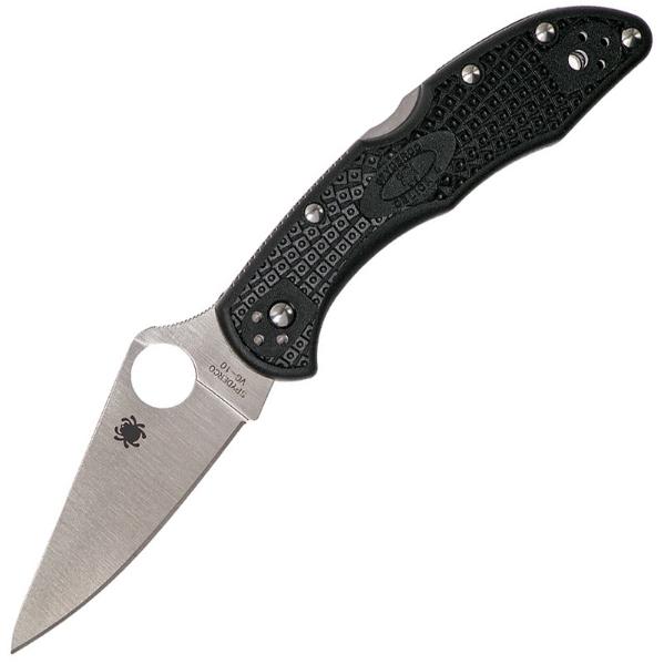 Нож складной Spyderco Delica 4 Lightweight Flat Ground Black, C11FPBK