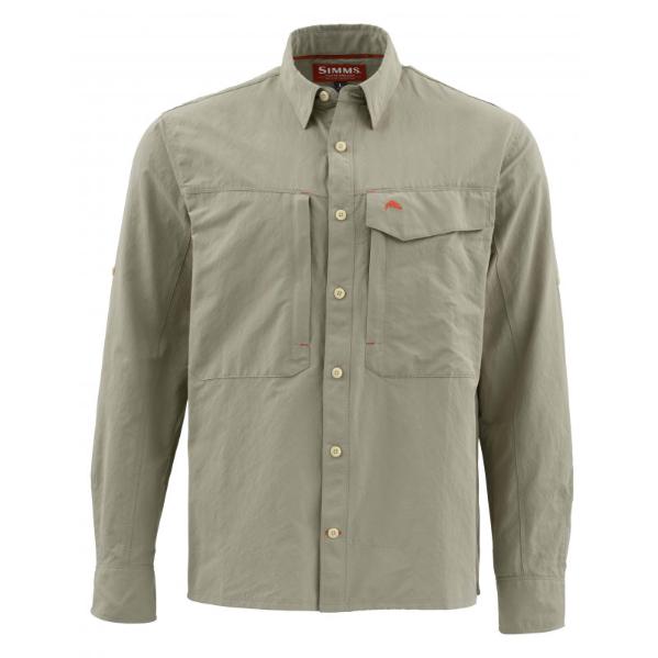 Рубашка Simms Guide LS Shirt-Solid, Dark Khaki №2