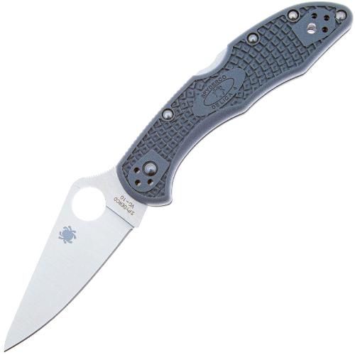 Нож складной Spyderco Delica 4 Lightweight Flat Ground Gray, C11FPGY