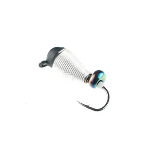 Капля витая белая с эксцентриком желтым 6х2,5мм 633D2