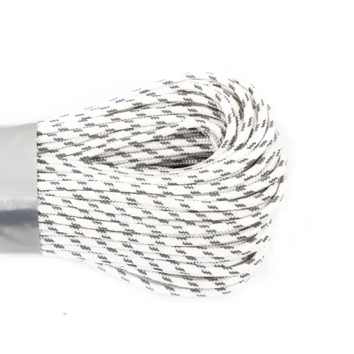 Паракорд 275 (мини) Cord nylon 30м RUS  световозвращающий White