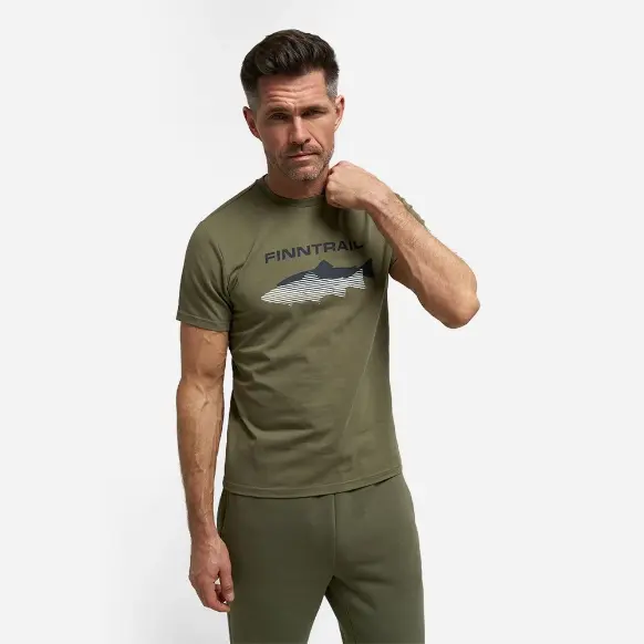 Футболка Finntrail Shadow fish 6706 Khaki_N 