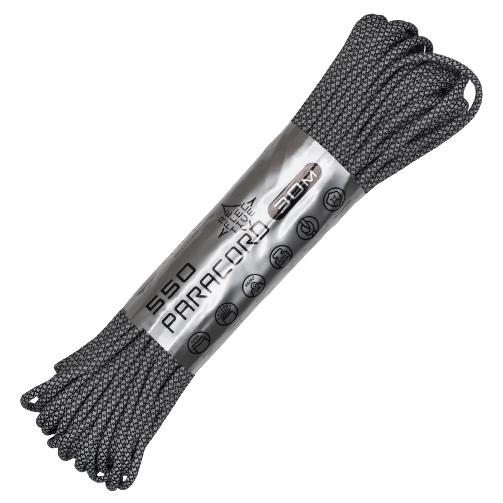 Паракорд 550 Cord nylon 30м SuperReflective black snake