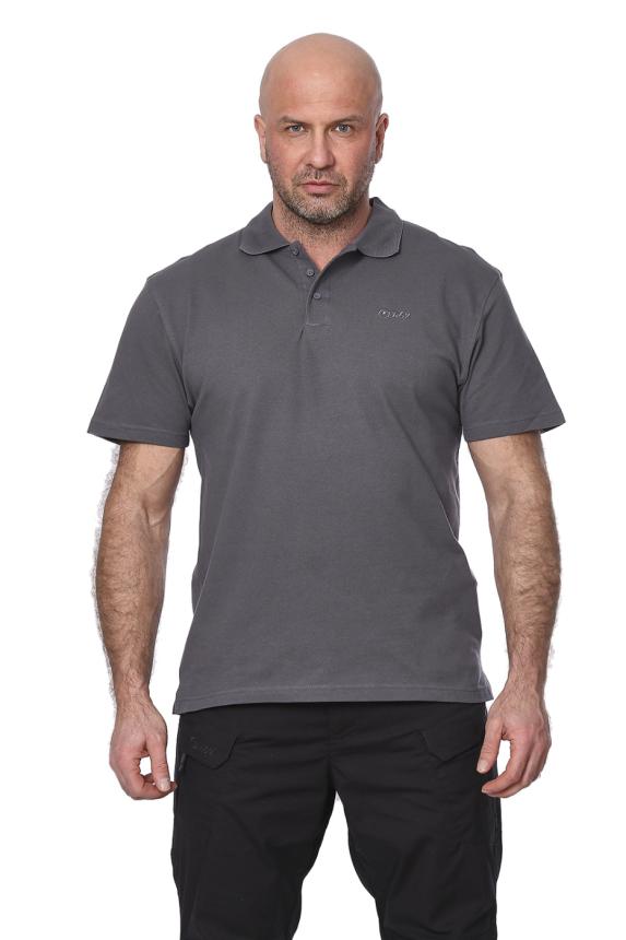 Футболка поло "Mini Logo T-Shirt"(хлопок, серый) 7PO-01GR
