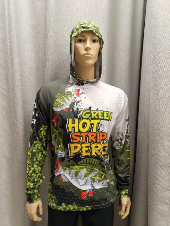Джерси ExCool Green Perch капюшон, манжеты 