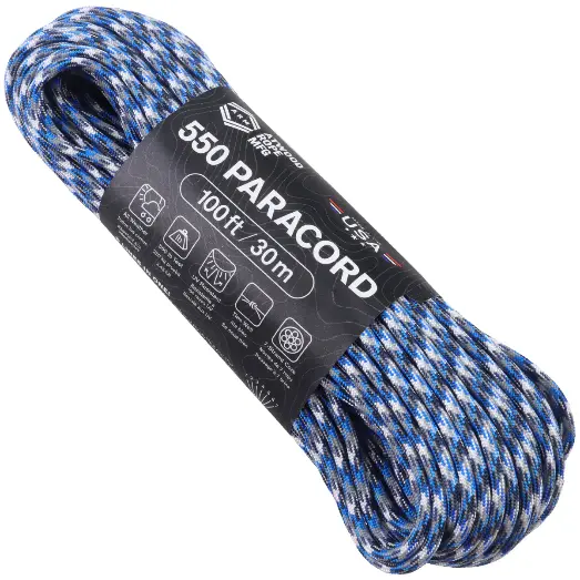 Шнур Paracord 550 Atwoodrope 100ft (Blue camo)