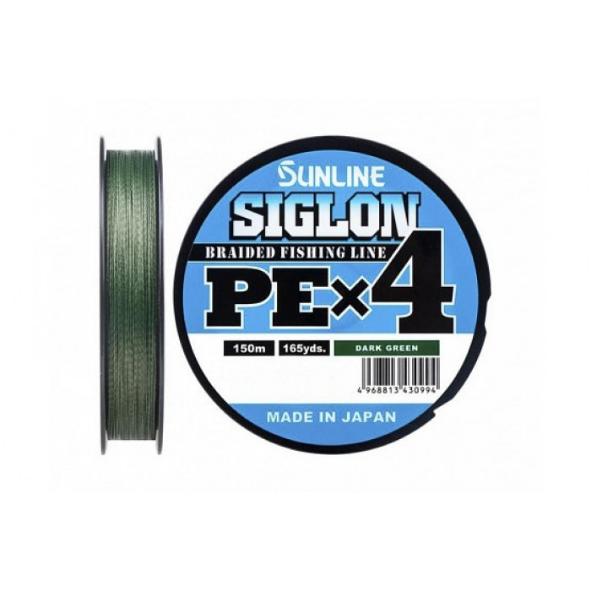 Шнур Sunline Siglon PEx4 150м Dark Green