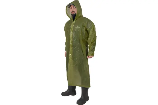 Плащ-дождевик Следопыт, EVA, 76х130см на кнопках цв. army green