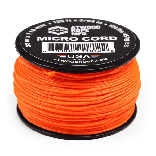 Шнур Micro Cord 38м Neon orange