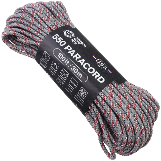 Шнур Paracord 550 Atwoodrope 100ft (The ohio state)